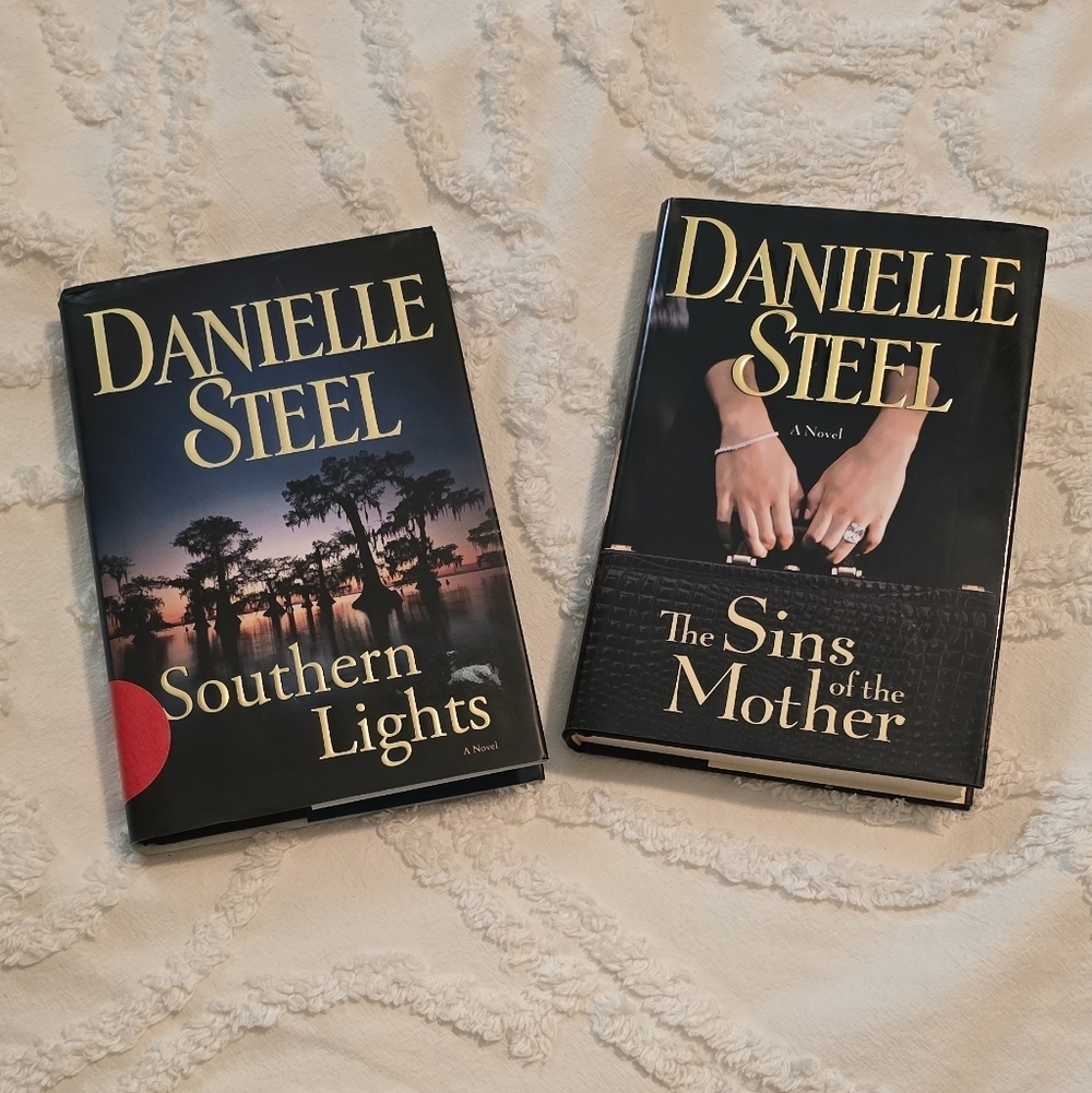 2 Danielle Steel Hardcover Books, Southern Lights & The Sins of the Mother